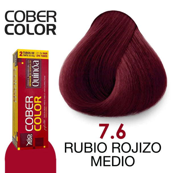 cober color XIOMARA gama colores con extracto de quinoa 2 tubos de tinte de 60gr