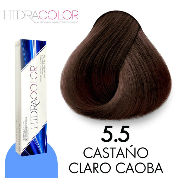 TINTE EN CREMA PARA EL CABELLO HIDRACOLOR FORMULA 1+1/2 CON PROTEINAS Y EXTRACTOS NATURALES GAMA DE COLORES 90 ML
