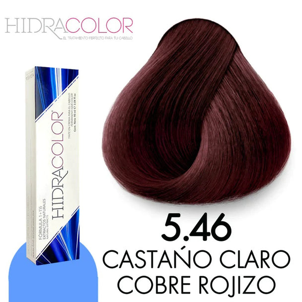 TINTE EN CREMA PARA EL CABELLO HIDRACOLOR FORMULA 1+1/2 CON PROTEINAS Y EXTRACTOS NATURALES GAMA DE COLORES 90 ML