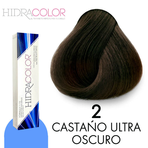 TINTE EN CREMA PARA EL CABELLO HIDRACOLOR FORMULA 1+1/2 CON PROTEINAS Y EXTRACTOS NATURALES GAMA DE COLORES 90 ML