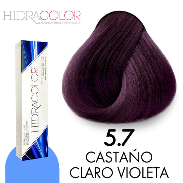 TINTE EN CREMA PARA EL CABELLO HIDRACOLOR FORMULA 1+1/2 CON PROTEINAS Y EXTRACTOS NATURALES GAMA DE COLORES 90 ML