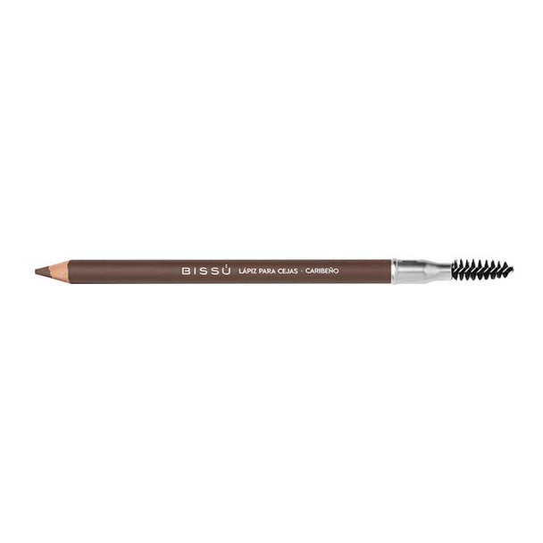 lápiz de madera para cejas con cepillo BISSU varios tonos 1.14 gr