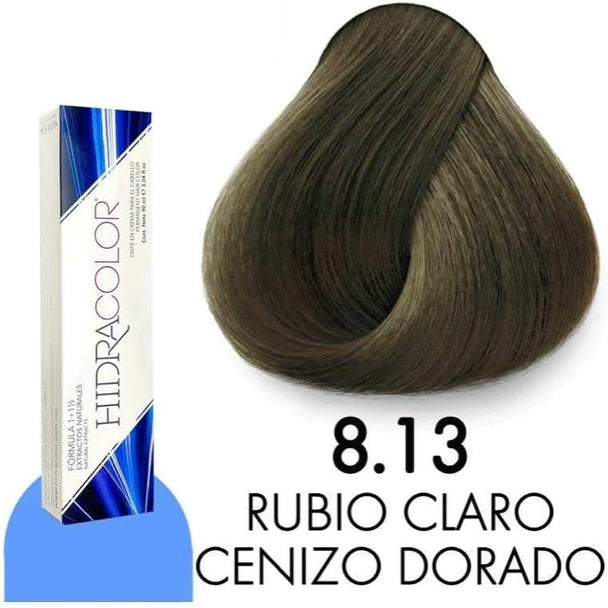 TINTE EN CREMA PARA EL CABELLO HIDRACOLOR FORMULA 1+1/2 CON PROTEINAS Y EXTRACTOS NATURALES GAMA DE COLORES 90 ML