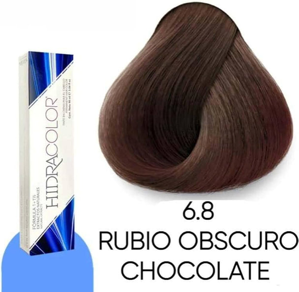 TINTE EN CREMA PARA EL CABELLO HIDRACOLOR FORMULA 1+1/2 CON PROTEINAS Y EXTRACTOS NATURALES GAMA DE COLORES 90 ML