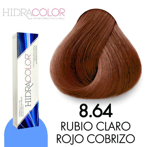 TINTE EN CREMA PARA EL CABELLO HIDRACOLOR FORMULA 1+1/2 CON PROTEINAS Y EXTRACTOS NATURALES GAMA DE COLORES 90 ML
