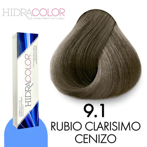 TINTE EN CREMA PARA EL CABELLO HIDRACOLOR FORMULA 1+1/2 CON PROTEINAS Y EXTRACTOS NATURALES GAMA DE COLORES 90 ML