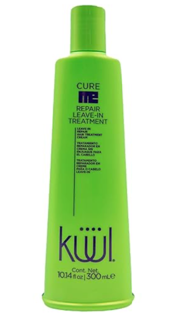 tratamiento para cabello reparador en crema CURE ME LEAVE IN KUUL sin enjuague 300 ml