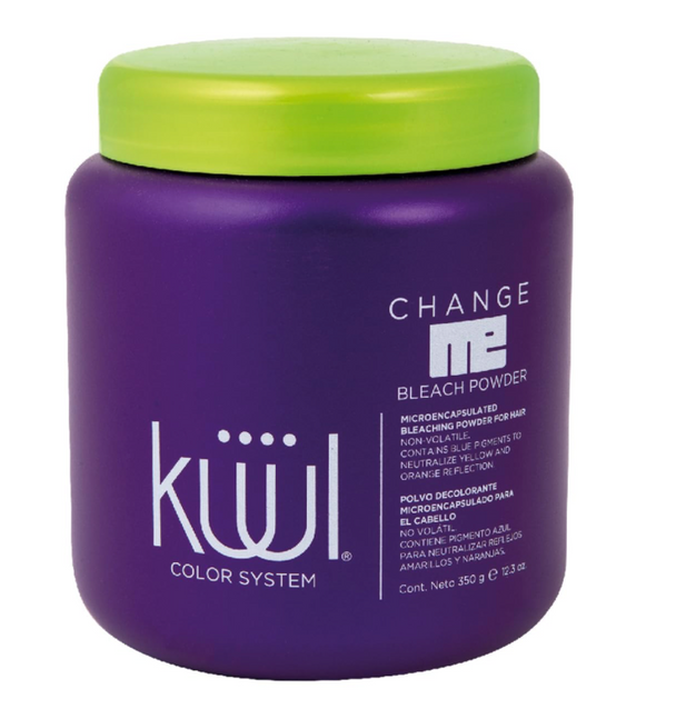 kit polvo decolorante para el cabello y peróxido CHANGE ME KUUL formula 1+3 350 gr