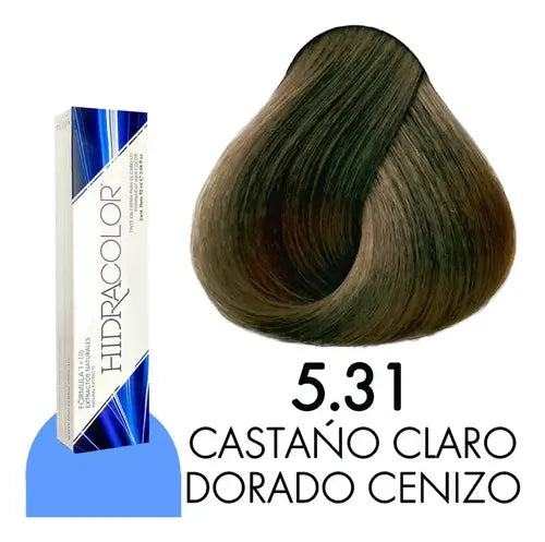 TINTE EN CREMA PARA EL CABELLO HIDRACOLOR FORMULA 1+1/2 CON PROTEINAS Y EXTRACTOS NATURALES GAMA DE COLORES 90 ML