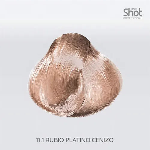 tinte para cabello en crema formula 1+1/2 KOLOR SHOT profesional con colageno proteína de trigo vitamina c y filtro uv 90 gr