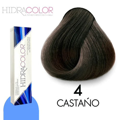 TINTE EN CREMA PARA EL CABELLO HIDRACOLOR FORMULA 1+1/2 CON PROTEINAS Y EXTRACTOS NATURALES GAMA DE COLORES 90 ML