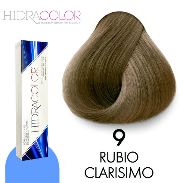 TINTE EN CREMA PARA EL CABELLO HIDRACOLOR FORMULA 1+1/2 CON PROTEINAS Y EXTRACTOS NATURALES GAMA DE COLORES 90 ML