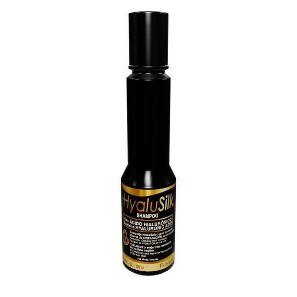 shampoo y tratamiento bifásico con acido hialuronico keratina y seda HYALUSILK NUTRAPEL 300 ml c/u
