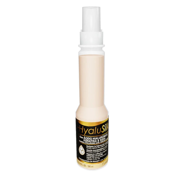 shampoo y tratamiento bifásico con acido hialuronico keratina y seda HYALUSILK NUTRAPEL 300 ml c/u