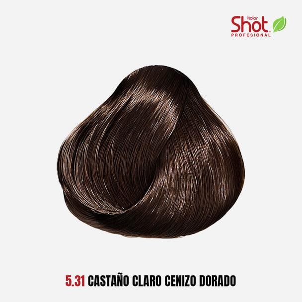 tinte en crema permanente para cabello KOLOR SHOT profesional sin amoniaco 90 gr
