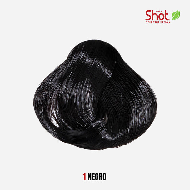 tinte en crema permanente para cabello KOLOR SHOT profesional sin amoniaco 90 gr