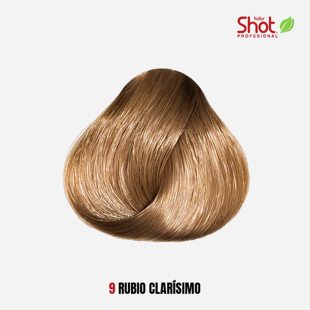 tinte en crema permanente para cabello KOLOR SHOT profesional sin amoniaco 90 gr