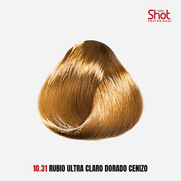 tinte para cabello en crema formula 1+1/2 KOLOR SHOT profesional con colageno proteína de trigo vitamina c y filtro uv 90 gr