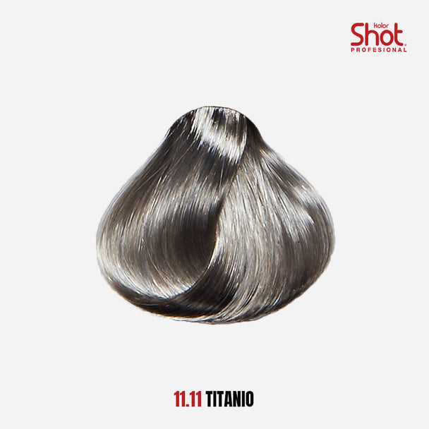 tinte para cabello en crema formula 1+1/2 KOLOR SHOT profesional con colageno proteína de trigo vitamina c y filtro uv 90 gr