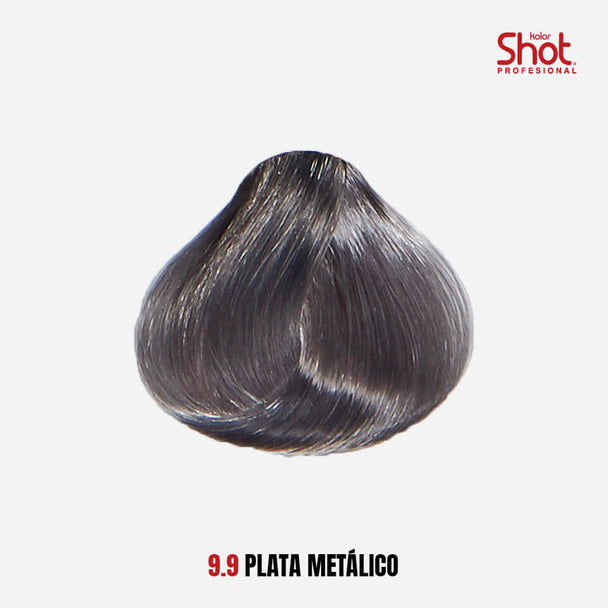 tinte para cabello en crema formula 1+1/2 KOLOR SHOT profesional con colageno proteína de trigo vitamina c y filtro uv 90 gr