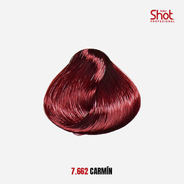 tinte para cabello en crema formula 1+1/2 KOLOR SHOT profesional con colageno proteína de trigo vitamina c y filtro uv 90 gr