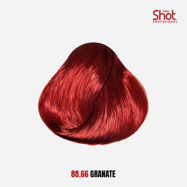tinte para cabello en crema formula 1+1/2 KOLOR SHOT profesional con colageno proteína de trigo vitamina c y filtro uv 90 gr