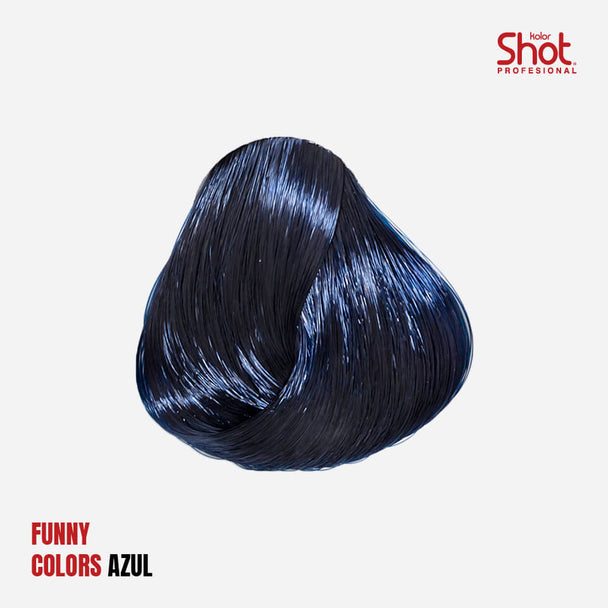 tinte en crema funny kolors KOLOR SHOT profesional con colageno vitamina c proteina de trigo y filtro uv 90 gr