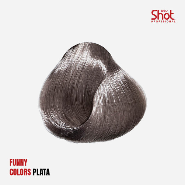tinte en crema funny kolors KOLOR SHOT profesional con colageno vitamina c proteina de trigo y filtro uv 90 gr