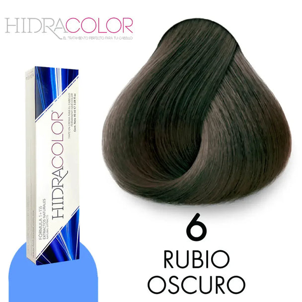 TINTE EN CREMA PARA EL CABELLO HIDRACOLOR FORMULA 1+1/2 CON PROTEINAS Y EXTRACTOS NATURALES GAMA DE COLORES 90 ML