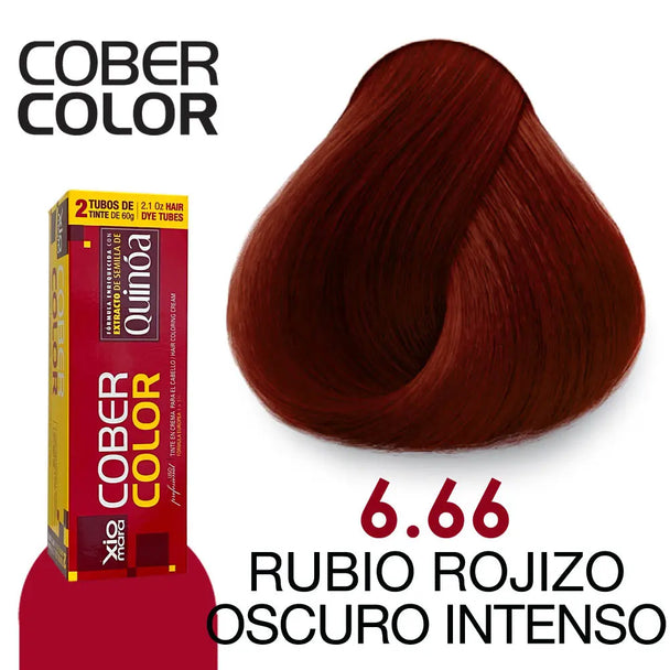 cober color XIOMARA gama colores con extracto de quinoa 2 tubos de tinte de 60gr