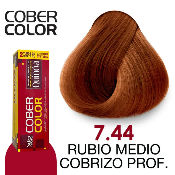 cober color XIOMARA gama colores con extracto de quinoa 2 tubos de tinte de 60gr